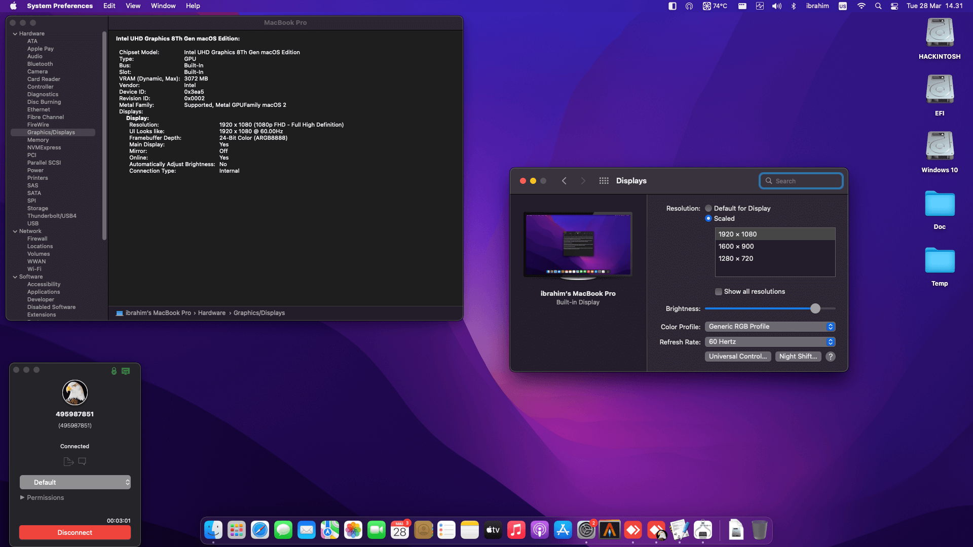 Dell Latitude 7300 [WhiskeyLake   Intel UHD 620 + I2C]   OpenCore 3